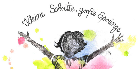 Logo der Tagung, welches ein abstrakt gemaltes springendes Kind zeigt
