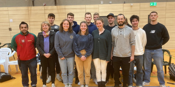 Tischtennis-Exkursion 2022 Gruppenbild der Tischtennis-Exkursion 2022