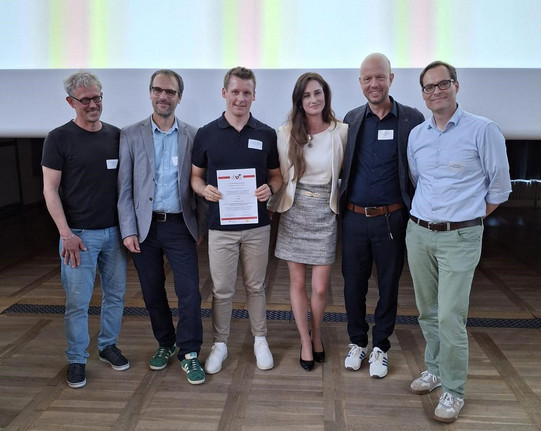 Philipp Hendricks und Jury des Ommo-Grupe-Preises