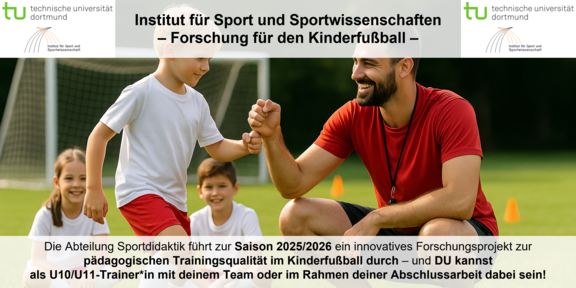 Werbebild für eine Studie im Kinderfußball