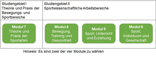Übersicht Master "Statistik" - Nebenfach Sport