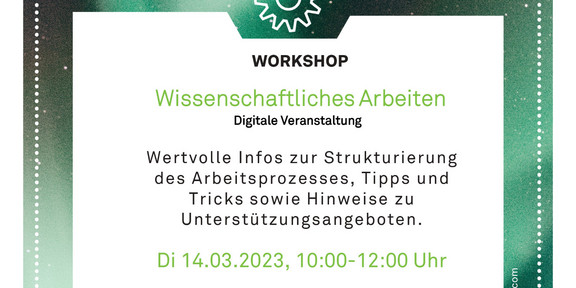 Flyer Wissenschaftliches Arbeiten März 2023