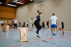 Tag des Schulsports 2022 Teilnehmer*innen im Gummitwist-Workshop